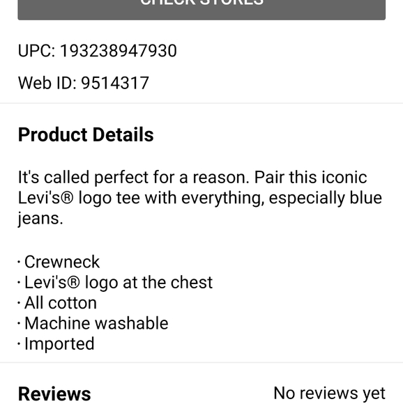 🎈 3/$20 Levis shirt - Picture 2 of 2